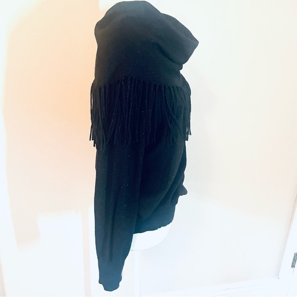 Michael Kors Black Cowl Neck Sweater with Metallic Reflection - Size M - Picture 5 of 13